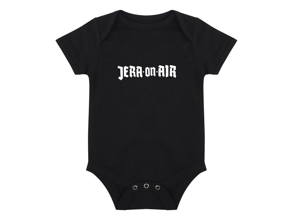 Baby romper Black with white Jera logo