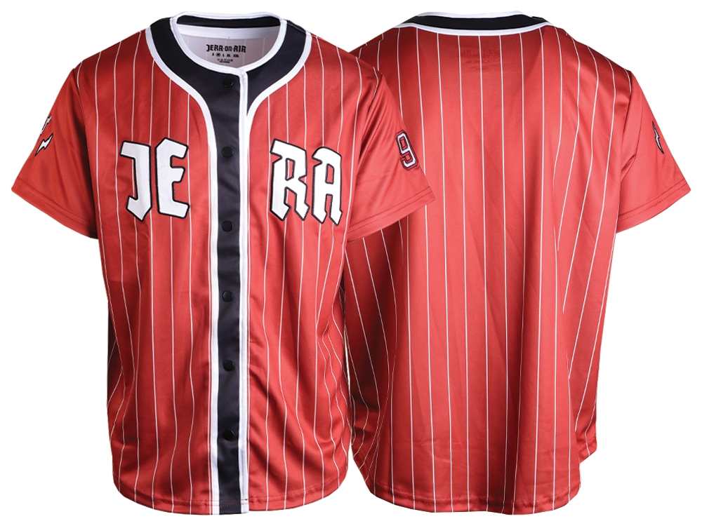 Baseball Shirt Red/Black/White