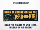 Bumpersticker 25x7,5 cm