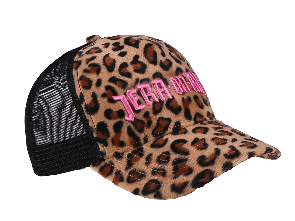 Leopard cap Leopard / Pink
