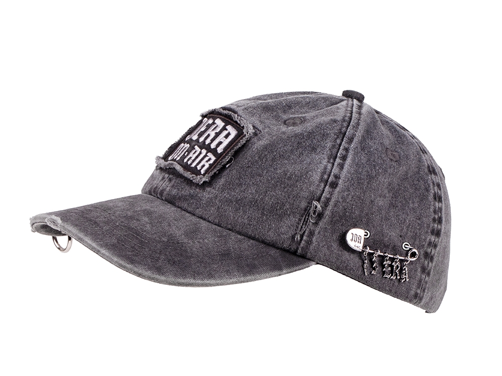 Destroyed cap Washed Grey