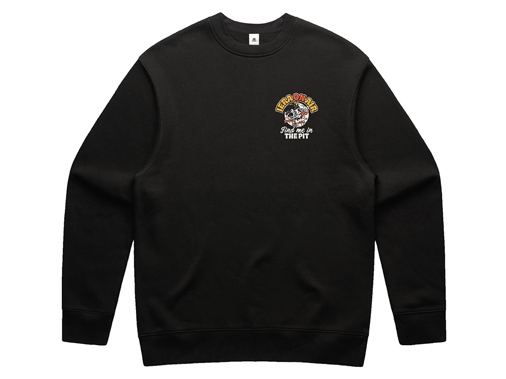Fuelled by noise crewneck Black