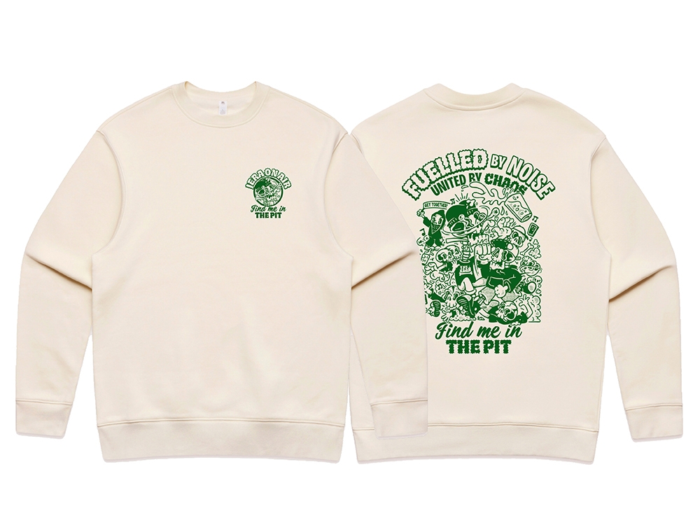 Fuelled by noise crewneck Natural
