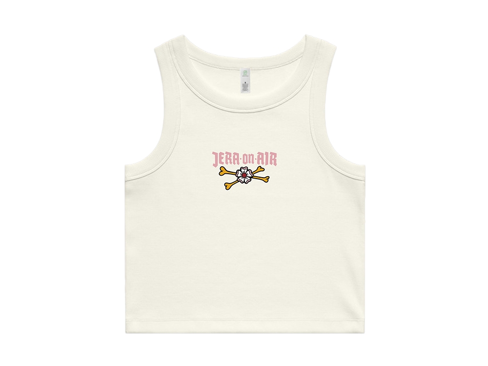 Rich Cropped Tank Ecru