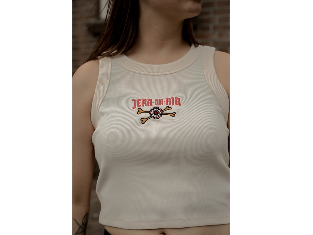 Rich Cropped Tank Ecru