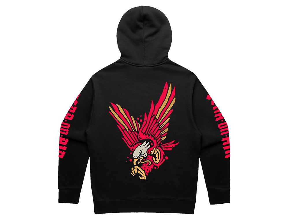 Logo Hoodie Bird Black