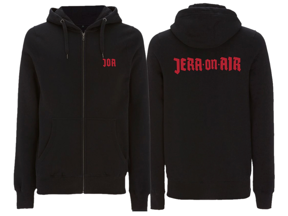 Zipper hoodie Black Sweater classic Jera logo