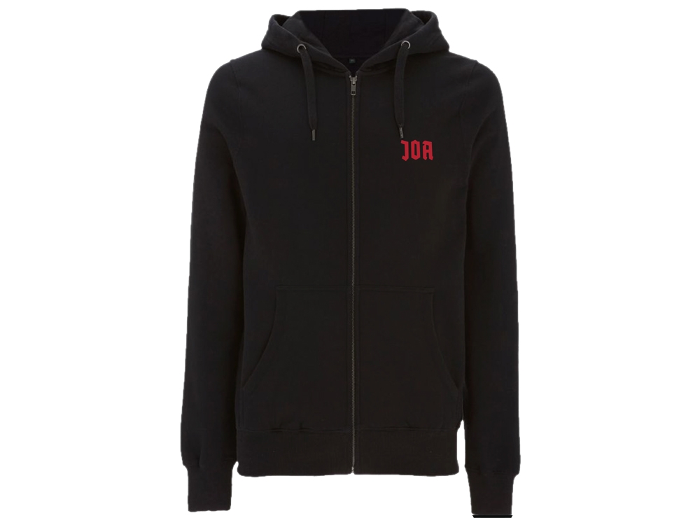 Zipper hoodie Black Sweater classic Jera logo