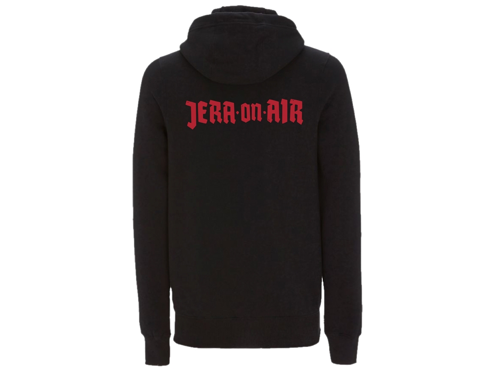 Zipper hoodie Black Sweater classic Jera logo