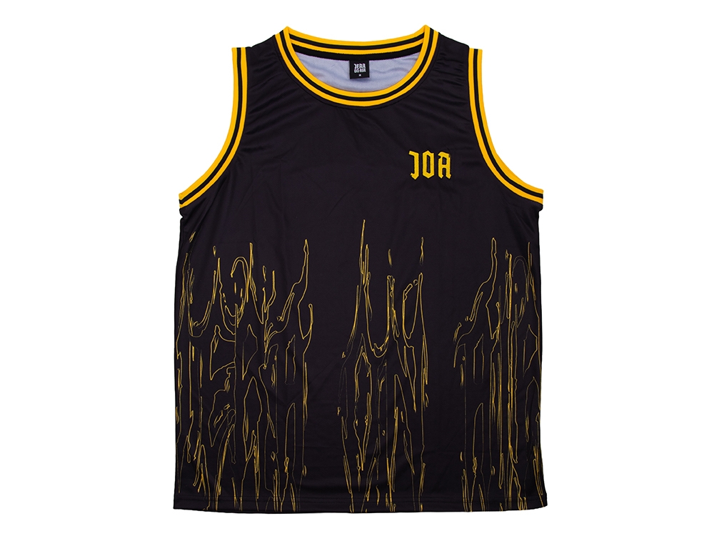 Basketball jersey Black / Yellow
