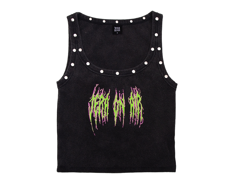 Ladies tanktop washed black