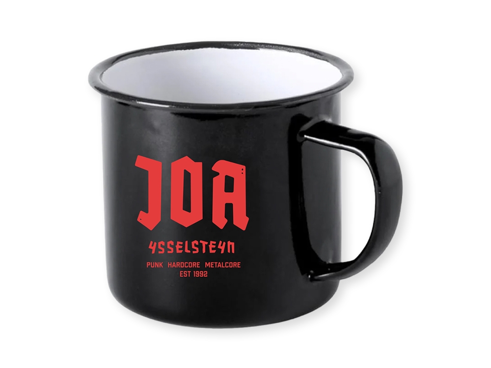 Enamel Mug Black/Red