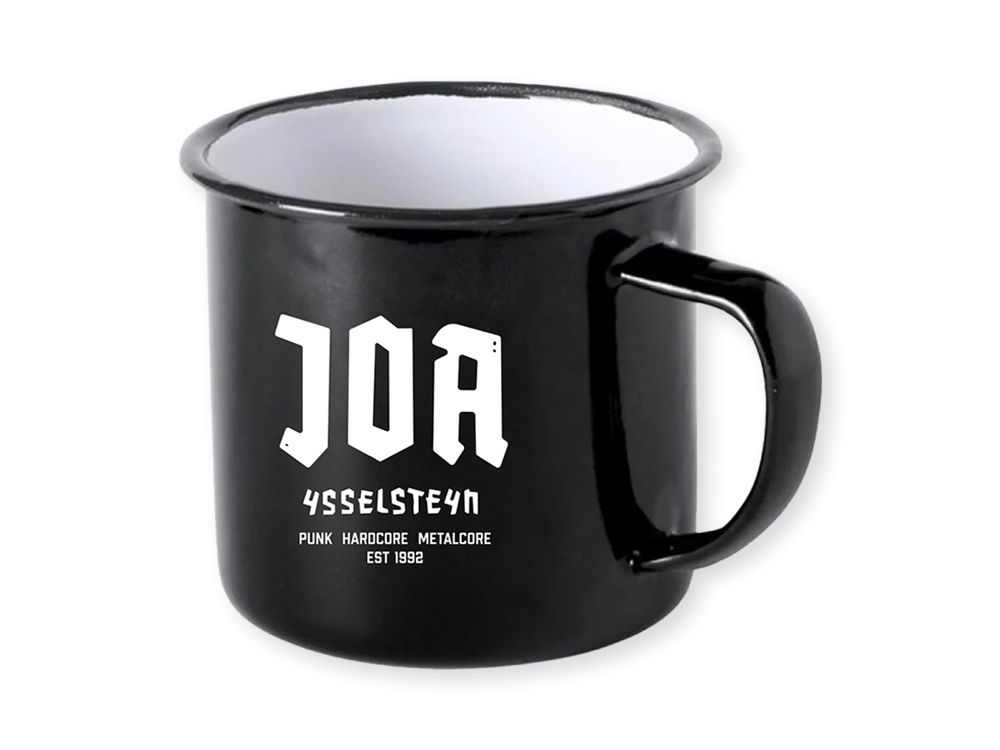 Enamel Mug Black/White