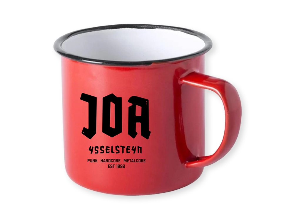 Enamel Mug Red/Black