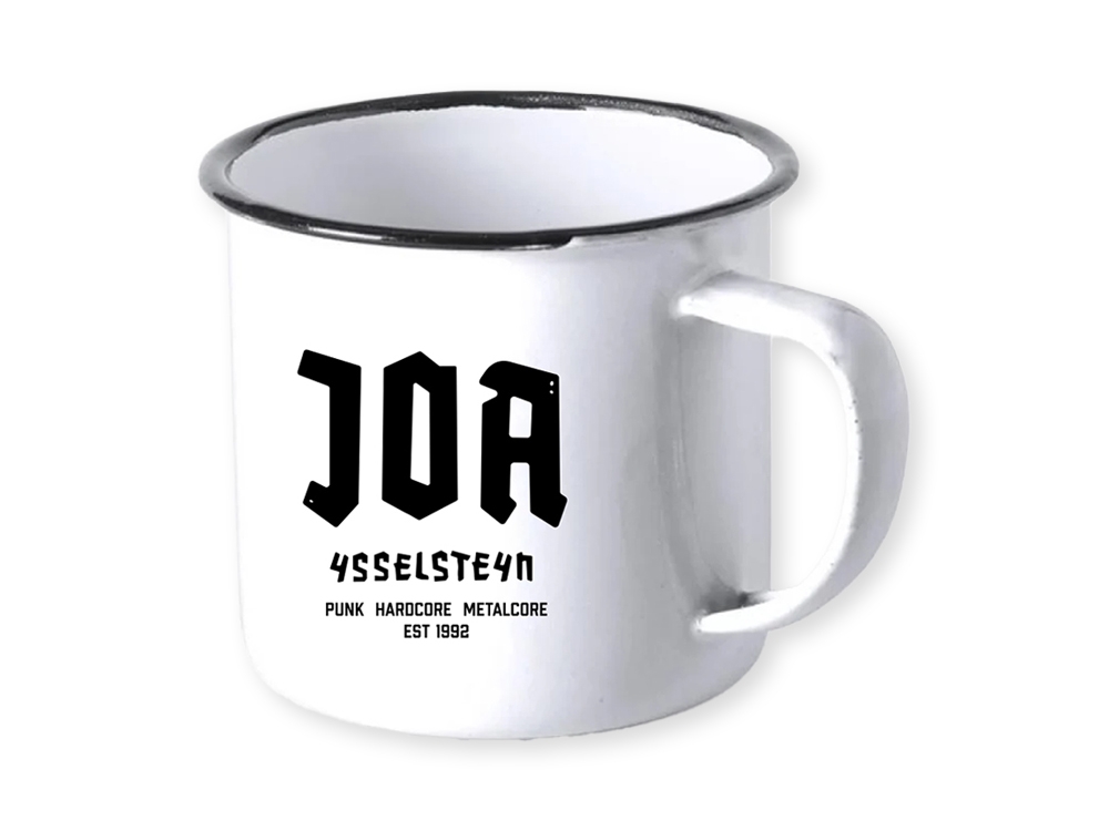 Enamel Mug White/Black