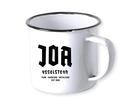 Enamel Mug White/Black