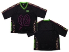 Mesh football T-shirt Black / Pink