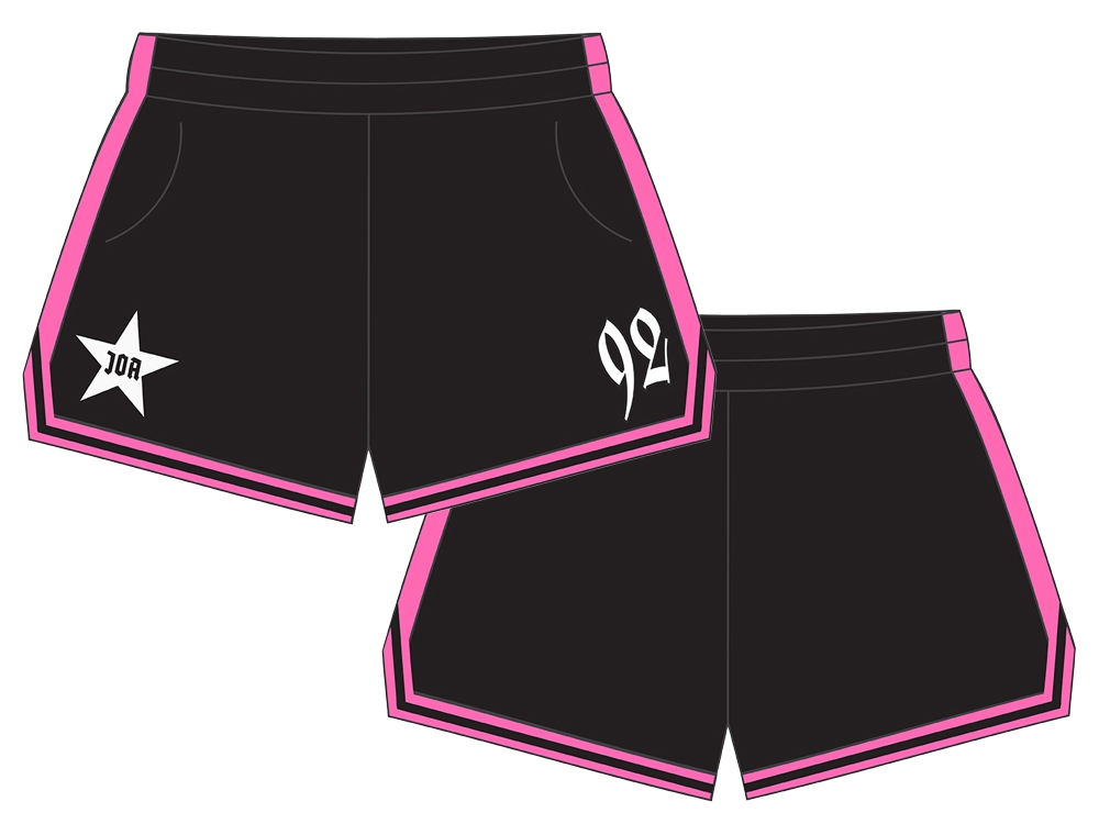 Football shorts Black / Pink