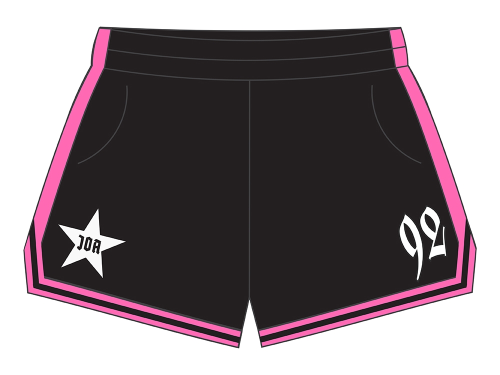 Football shorts Black / Pink