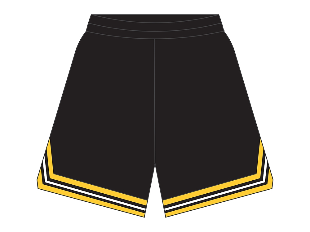Football shorts Black / Yellow