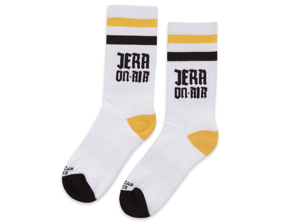 American Socks White/Brown/Yellow