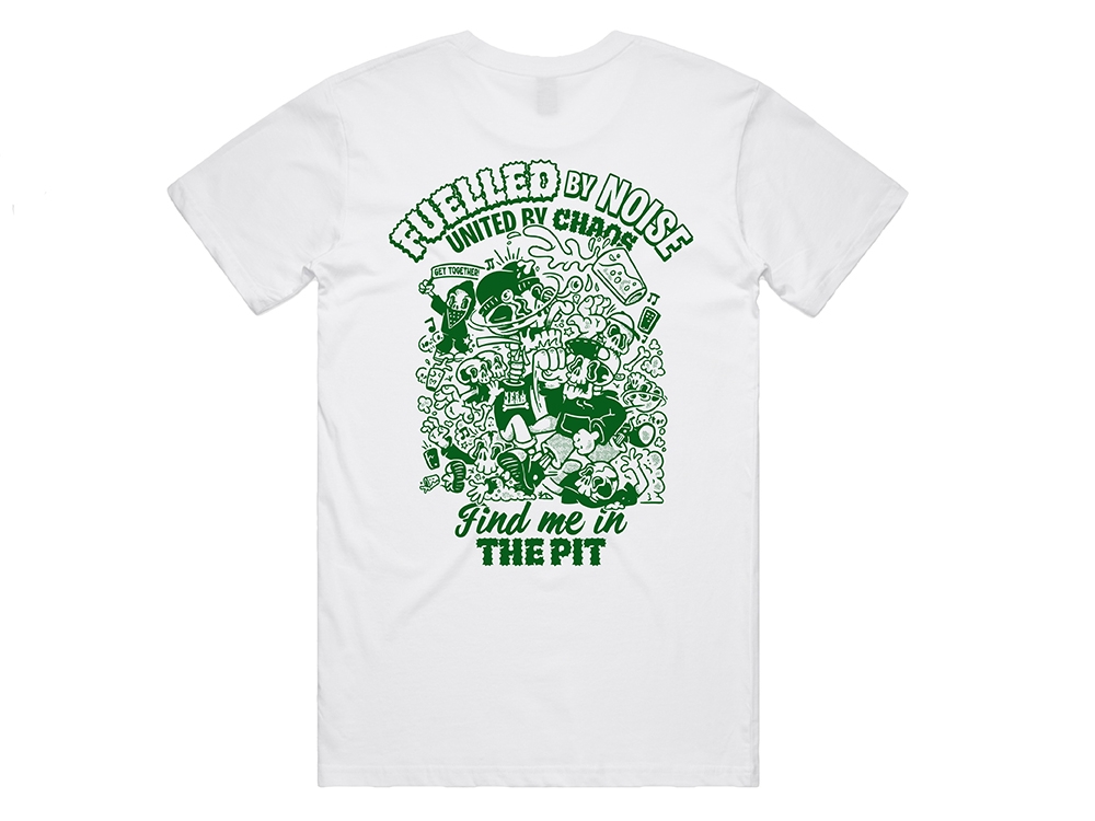 Fuelled by noise T-shirt White