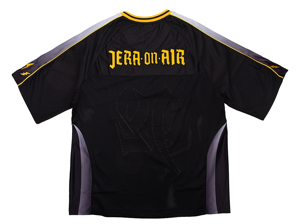 Mesh football T-shirt Black / Yellow
