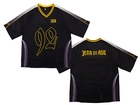 Mesh football T-shirt Black / Yellow
