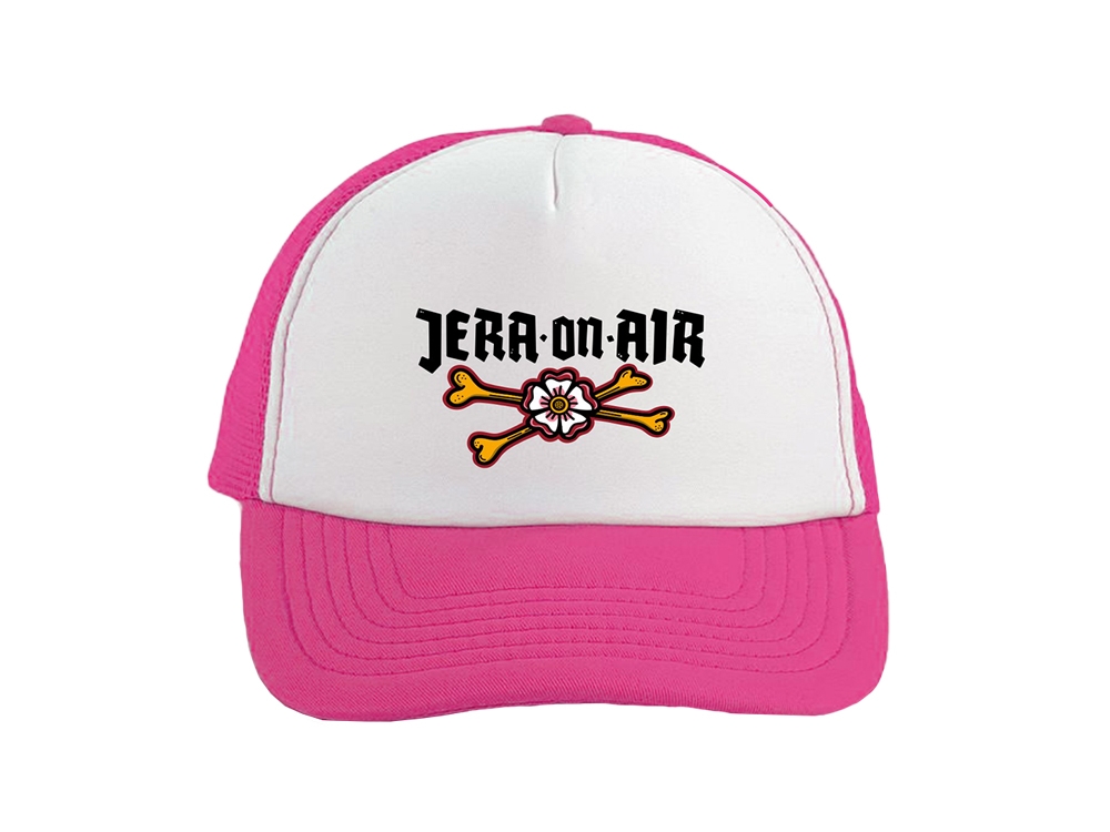 Kid's Trucker Cap Fuchsia/White
