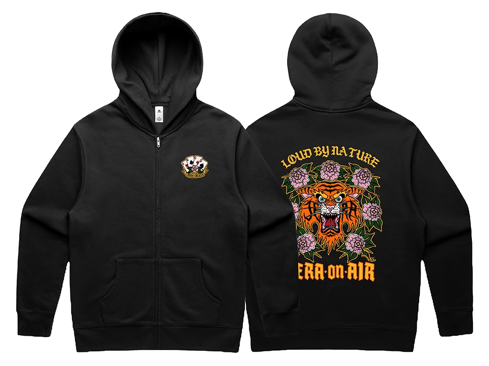 Loud by nature zip hoodie Black 