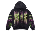 Zip Hoodie Washed black